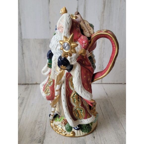 Fitz Floyd Florentine classic teapot Santa Claus Xmas figure - Picture 5 of 10